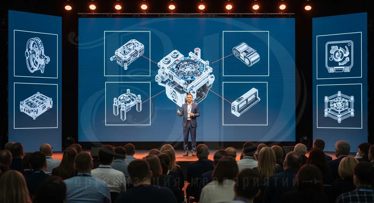 Выступление экспертов в рамках программы выставки Профессиональная организация выставок с участием VIP-персон