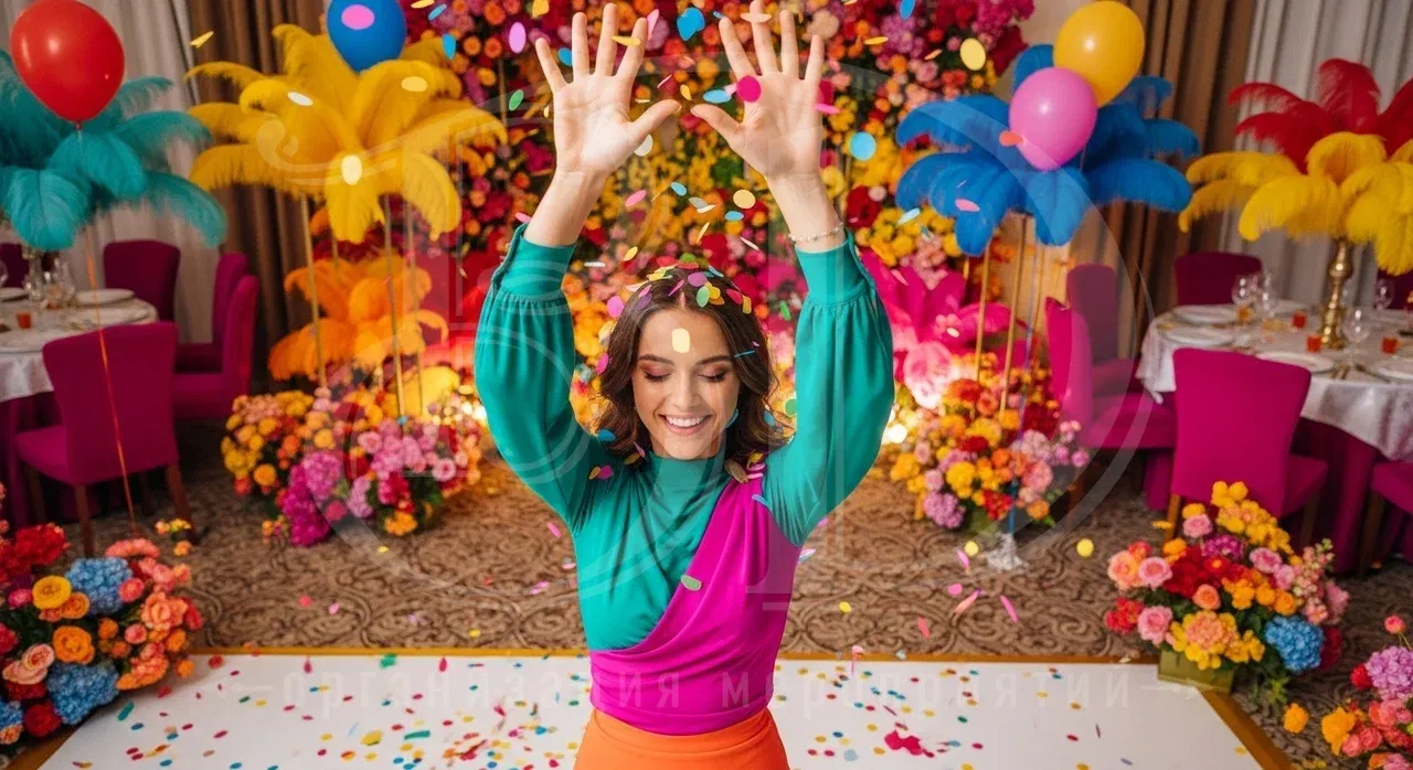 Цветная вечеринка для взрослых