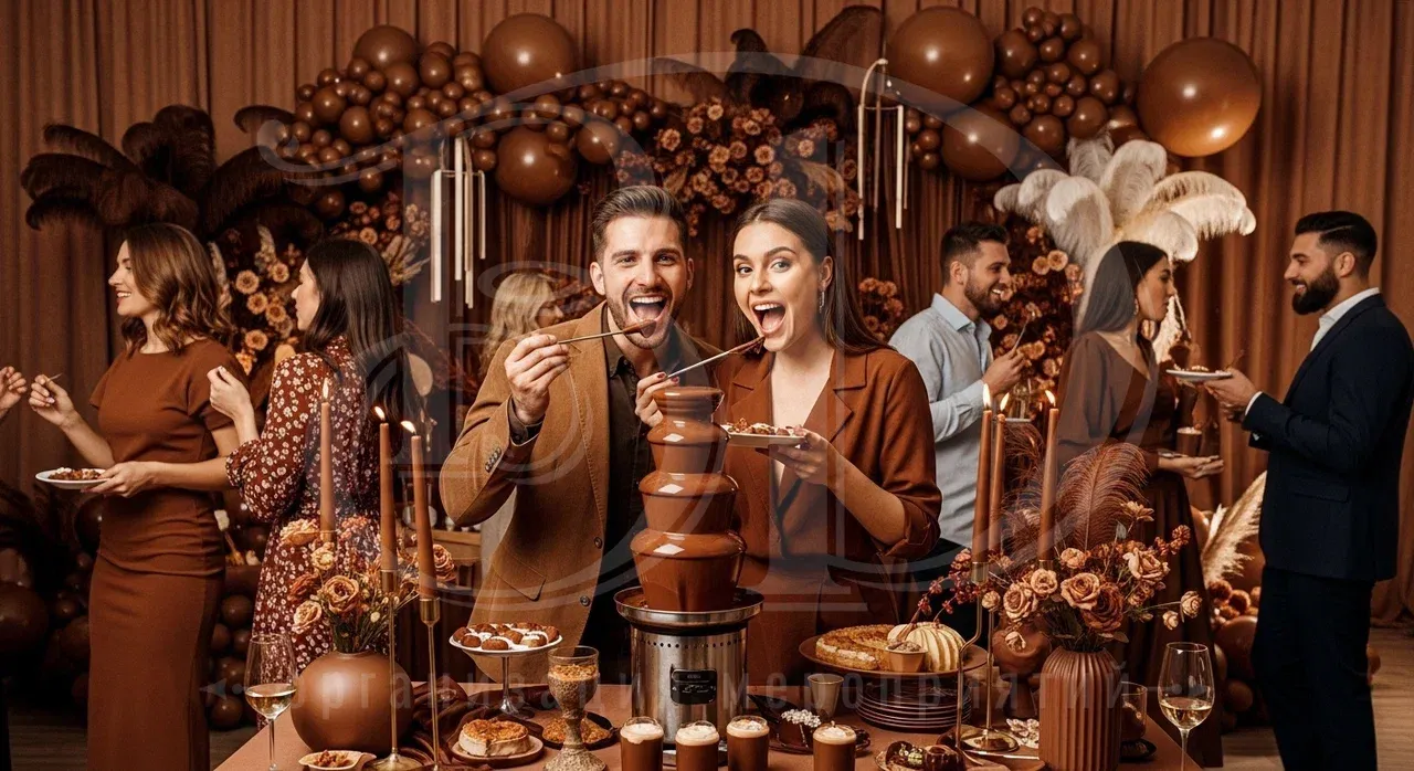 Вечеринка в коричневом цвете Вечеринка по цветам: коричневая