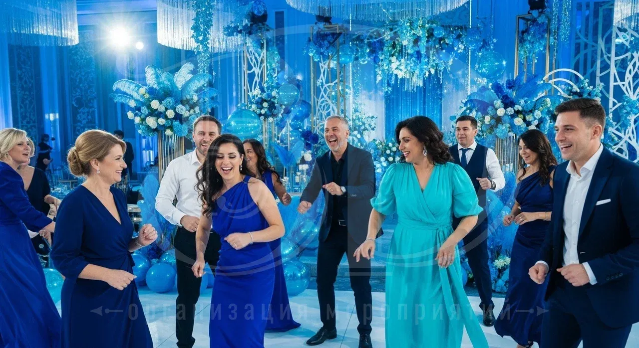 Вечеринка в синем цвете Вечеринка по цветам: синий