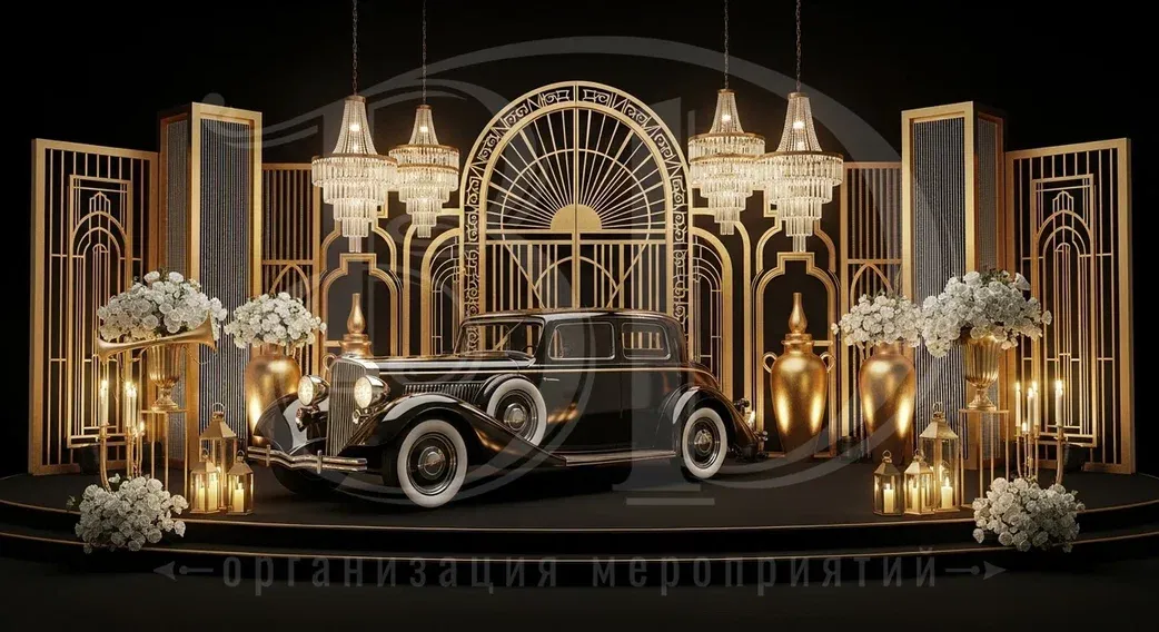 Оформление фотозоны на вечеринке в стиле Чикаго 30-х Фотозона на гангстерской вечеринке