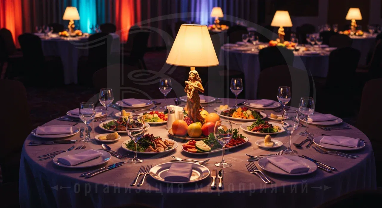 Выбор меню для корпоратива по-гавайски Меню, напитки и торт на гавайской вечеринке