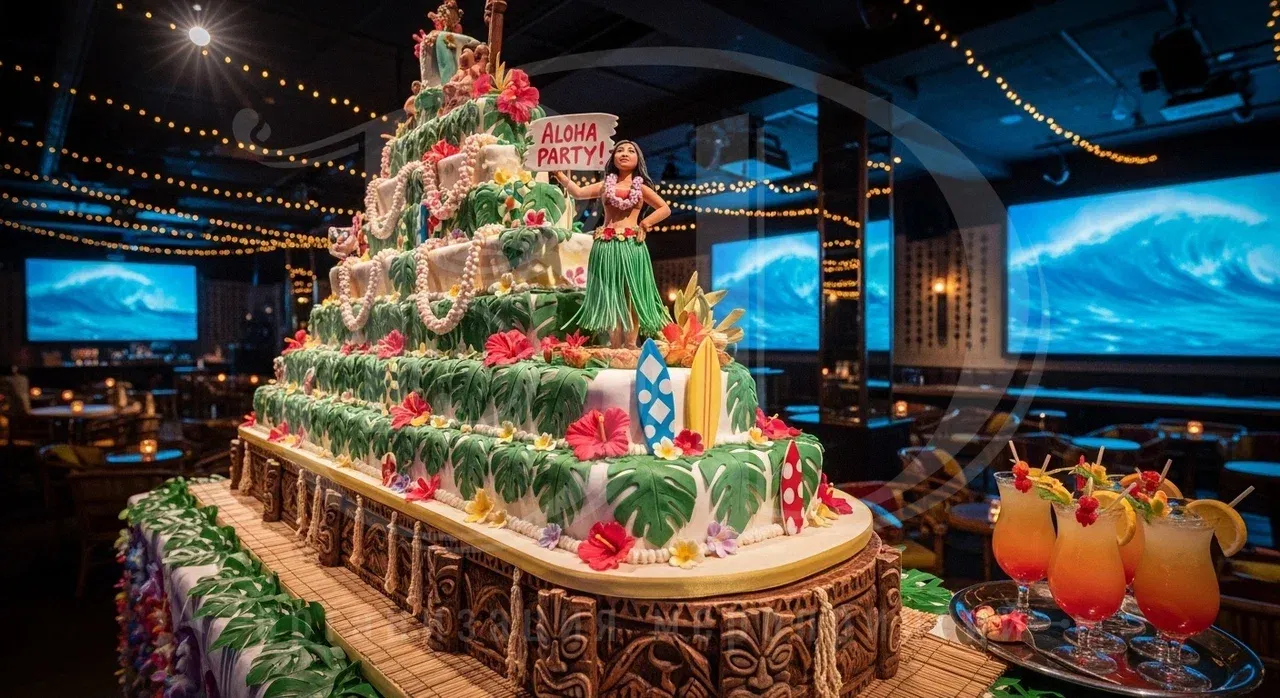 Угощения на корпоратив в гавайском стиле