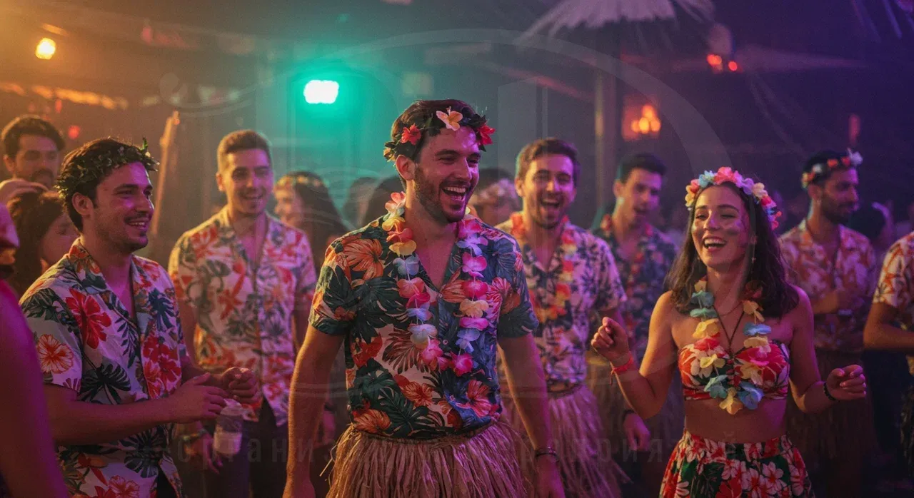 Дресс-код для гостей на вечеринке в гавайском стиле Образы гостей на гавайской вечеринке