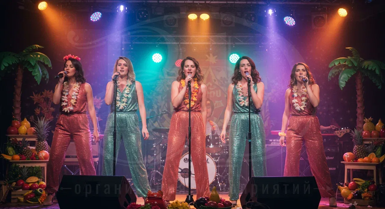 Выступление артистов на корпоративе по-гавайски. Звоните 8 (800) 700-39-32. Музыкальные выступления на вечеринке в гавайском стиле