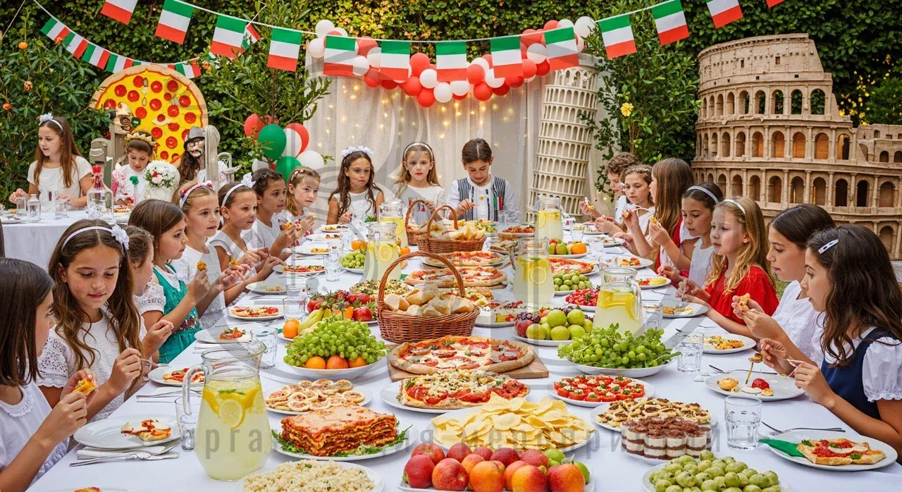 Вечеринка в итальянском стиле для детей Итальянская вечеринка для детей