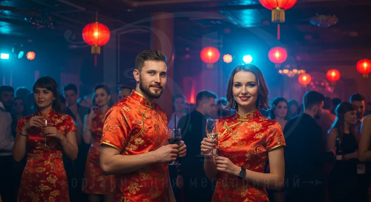 Китайский корпоратив под ключ. Звоните 8 (800) 700-39-32. Образы гостей китайского корпоратива