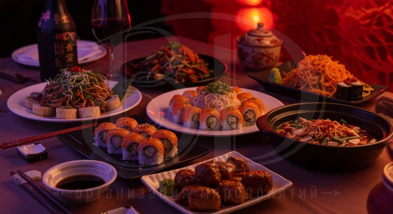 Угощения для гостей на корпоративе в китайском стиле Меню китайской вечеринки