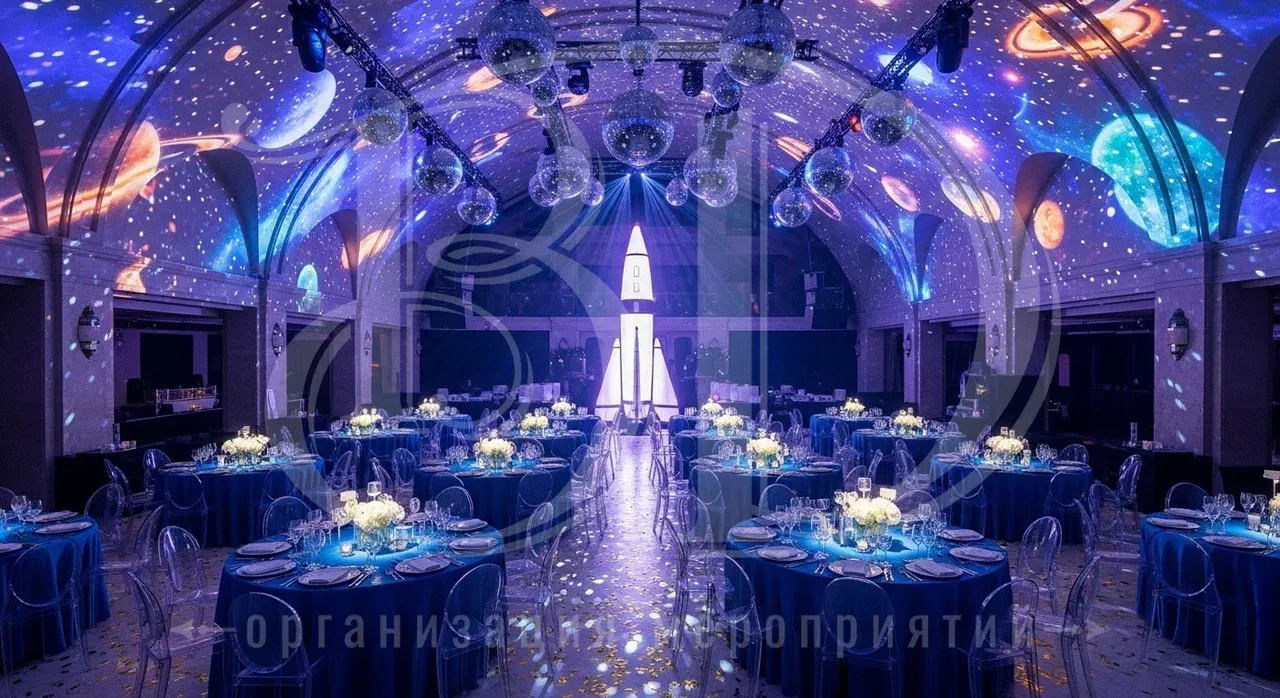 Космическая вечеринка: банкетный зал