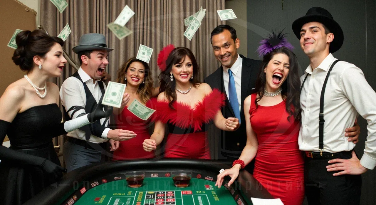 Гости event-мероприятия в стиле Мафия Развлечения гостей event-мероприятия в стиле Крёстного отца