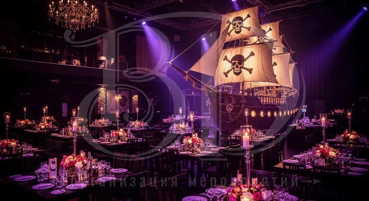 Пиратская вечеринка: декорирование пространства по сюжету Декорирование пространства для пиратской вечеринки