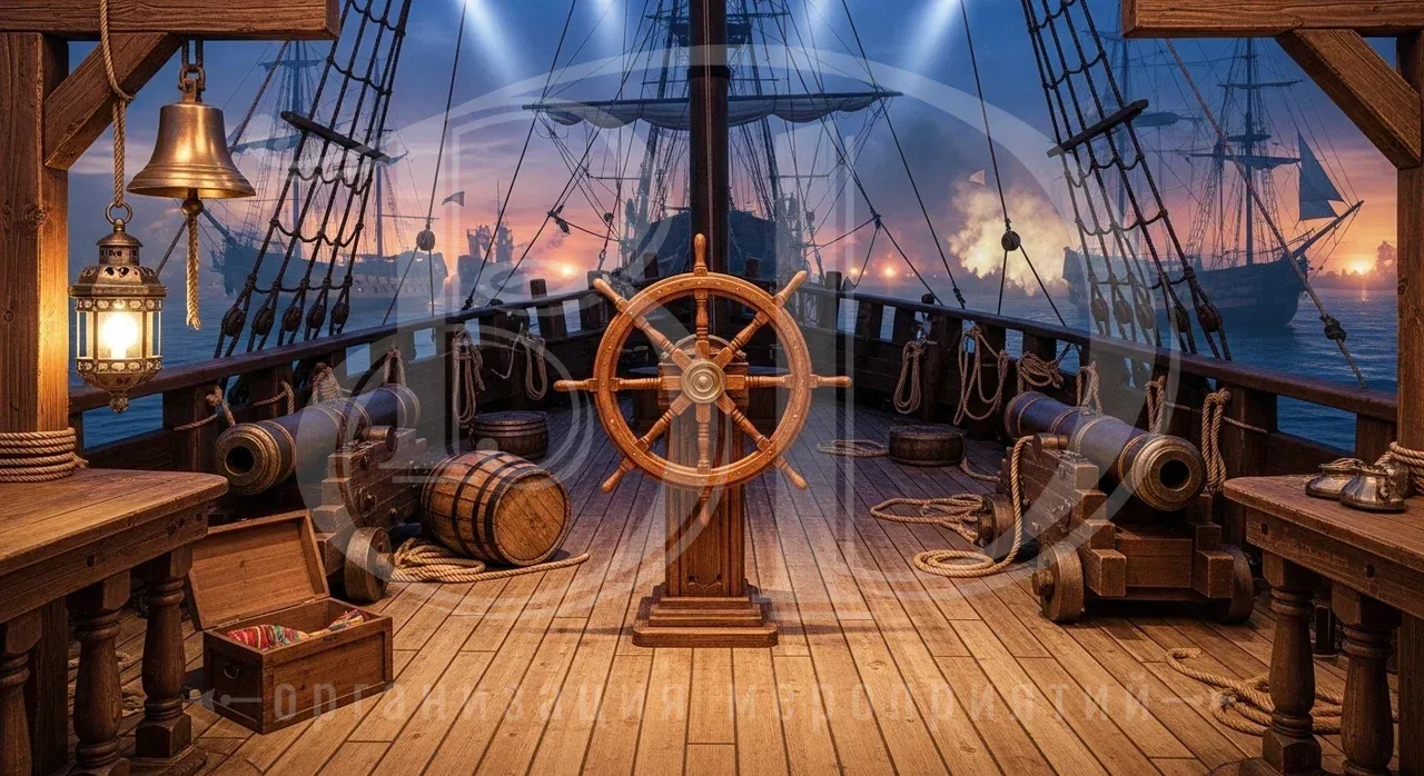 Event-мероприятие в пиратском стиле: фотозона Фотозона на event-мероприятии в пиратском стиле