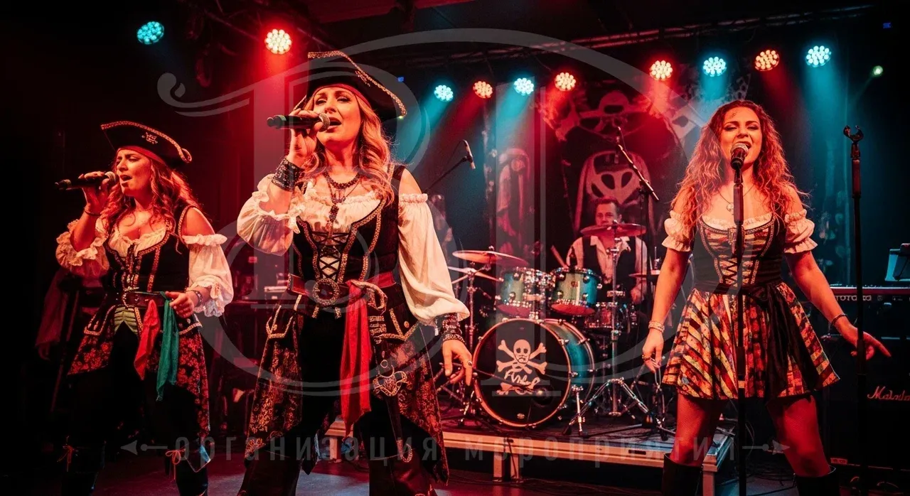 Пираты-party: выступления артистов Выступление артистов на пиратской вечеринке