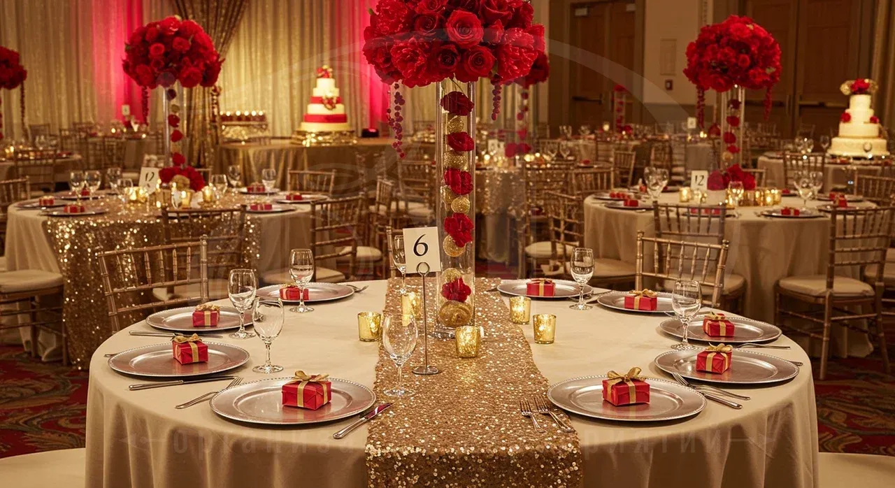 Ретро-вечеринка: сервировка столов