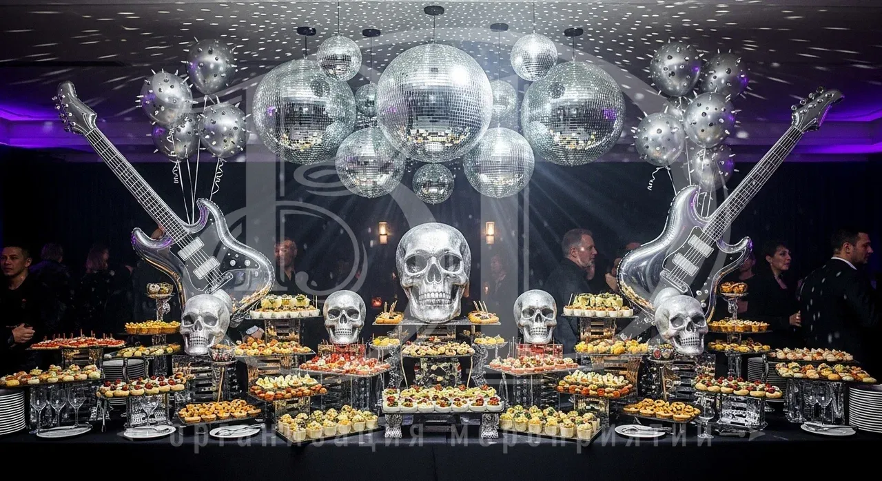 Рок вечеринка: декорирование пространства