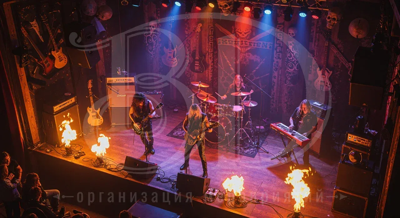 Выступления артистов на рок-вечеринке