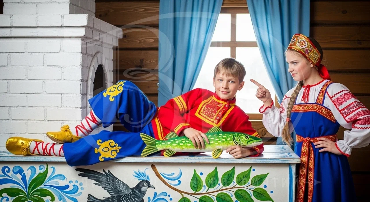 Детский event по русским сказкам: образы для детей на мероприятии Образы для детей на вечеринке в стиле русских сказок