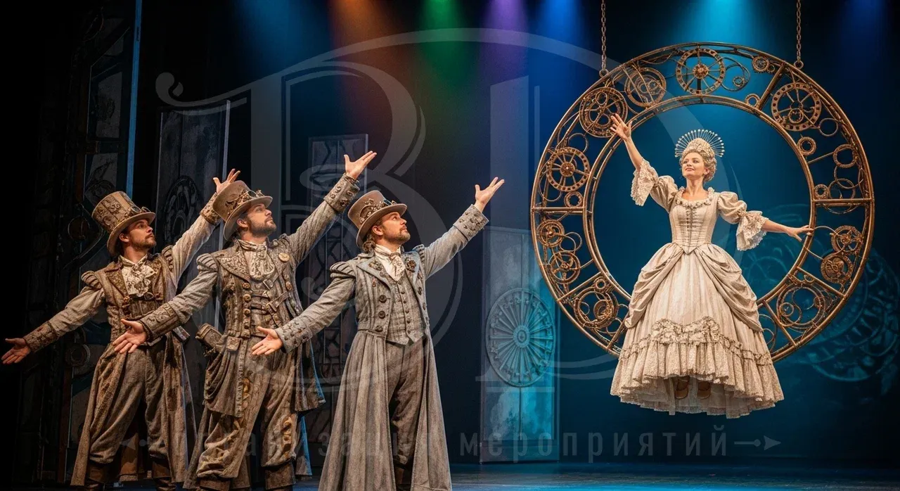 Выступления артистов на event-мероприятии в стиле стимпанк