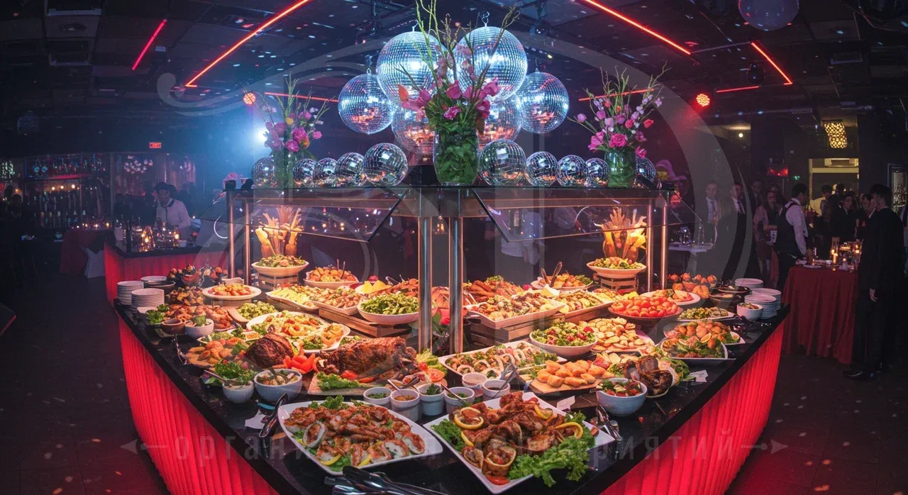 Угощения для гостей вечеринки в стиле 80-х Банкетное меню на вечеринке в стиле 80-х