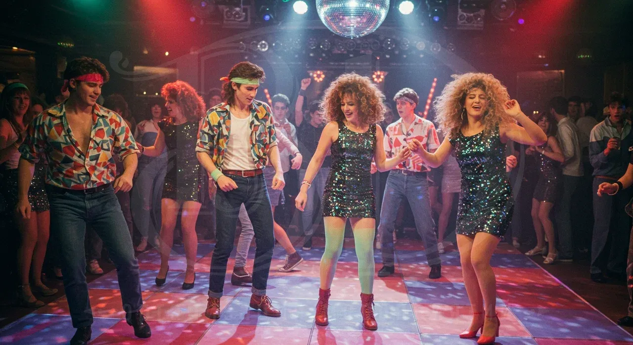 Дресс-код для гостей вечеринки в стиле 80-х годов Образы гостей вечеринки в стиле 80-х