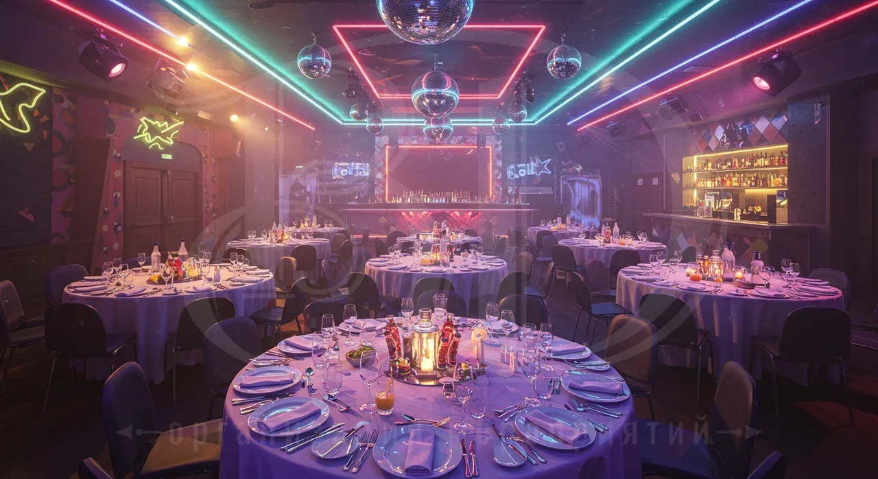 Вечеринка в стиле 90-х: сервировка стола