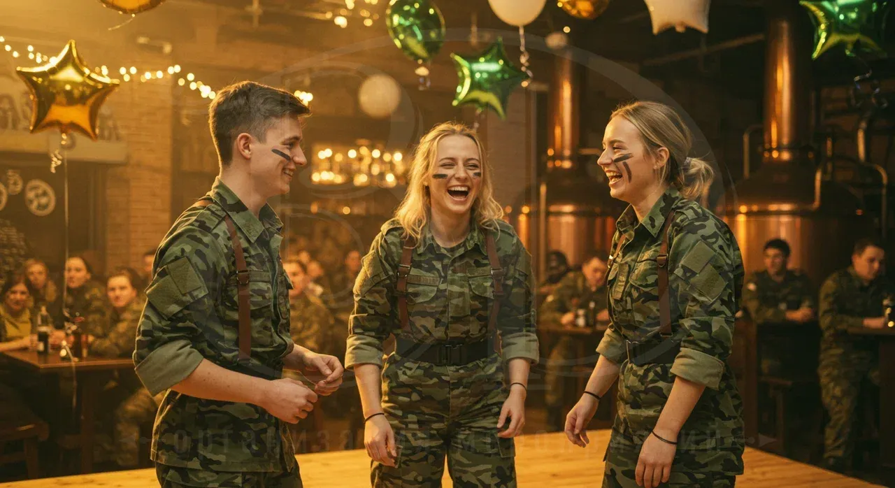 Милитари вечеринка: камуфляж