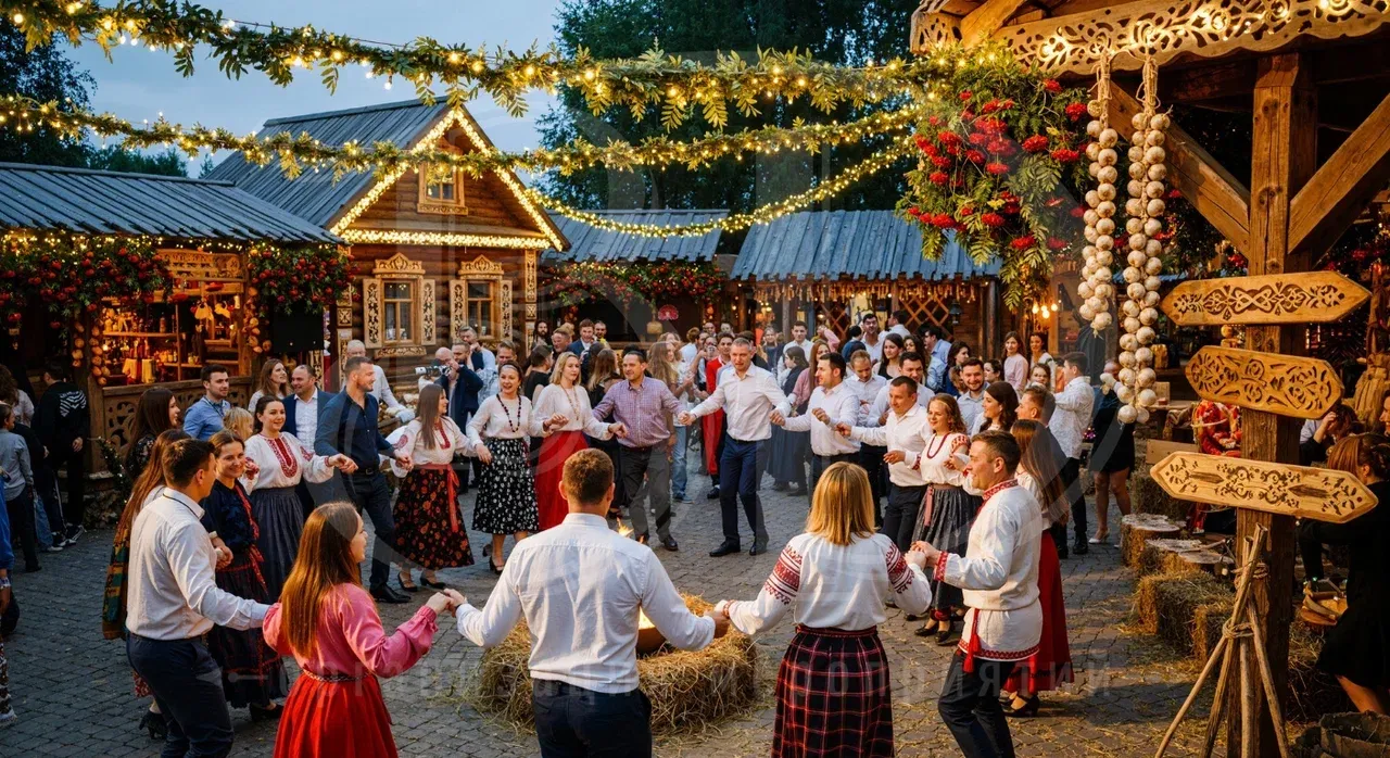 Вечеринка в старину на селе: традиционные танцы