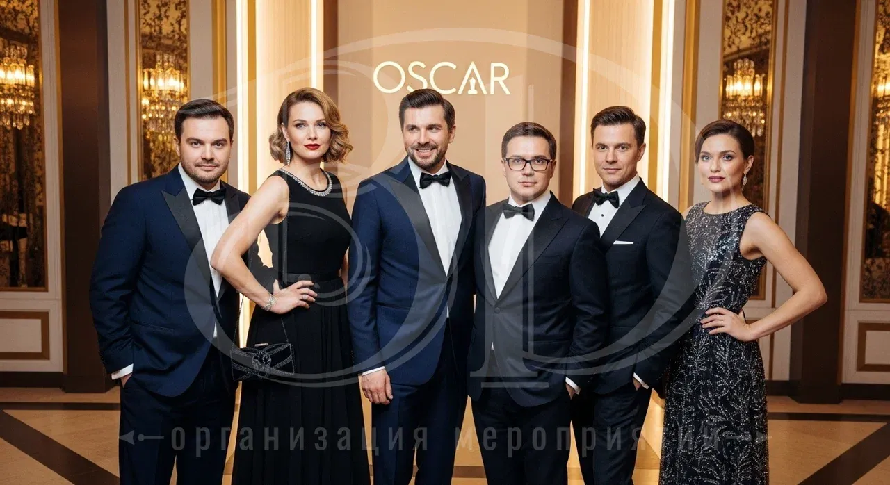 Гости на event-мероприятии в стиле Оскар