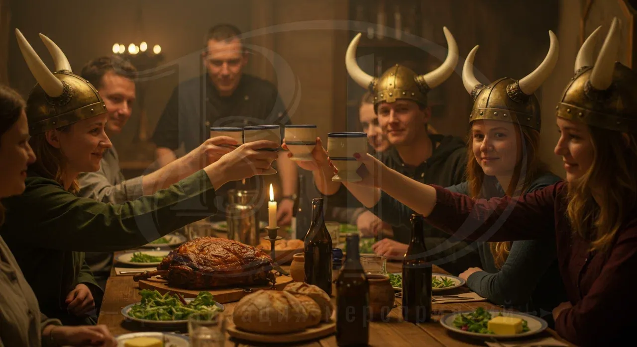 Вечеринка викингов: отличное настроение гостей