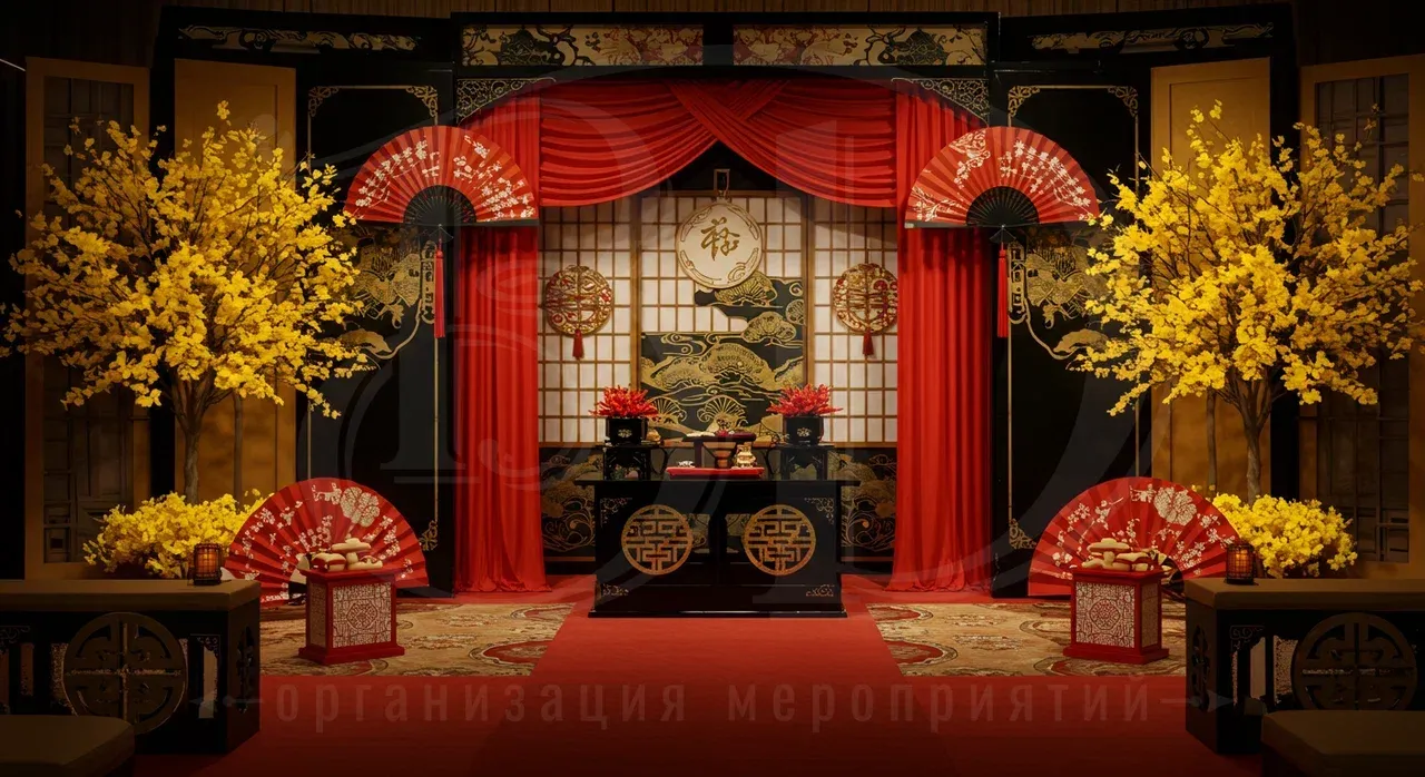 Японская вечеринка: декорирование пространства