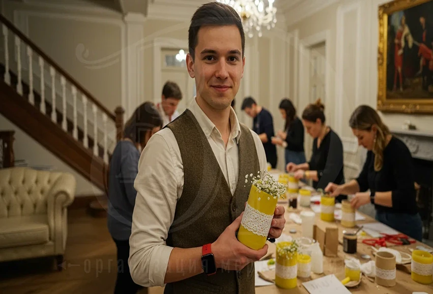 Мастер-класс по созданию свечей от агентства Вдсервис Событий Мастер-класс по изготовлению свечей с event-агентством Вдсервис Событий