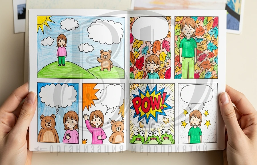 Организуем мастер-класс по рисованию комиксов под ключ Закажите мастер-класс по рисованию манги (комиксов) в агентстве Вдсервис Событий