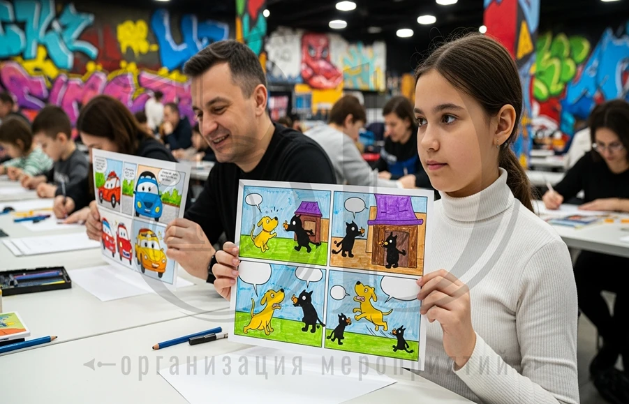 Мастер-класс по рисованию комиксов интересен детям и взрослым Рисование комиксов: мастер-класс с участием детей и взрослых