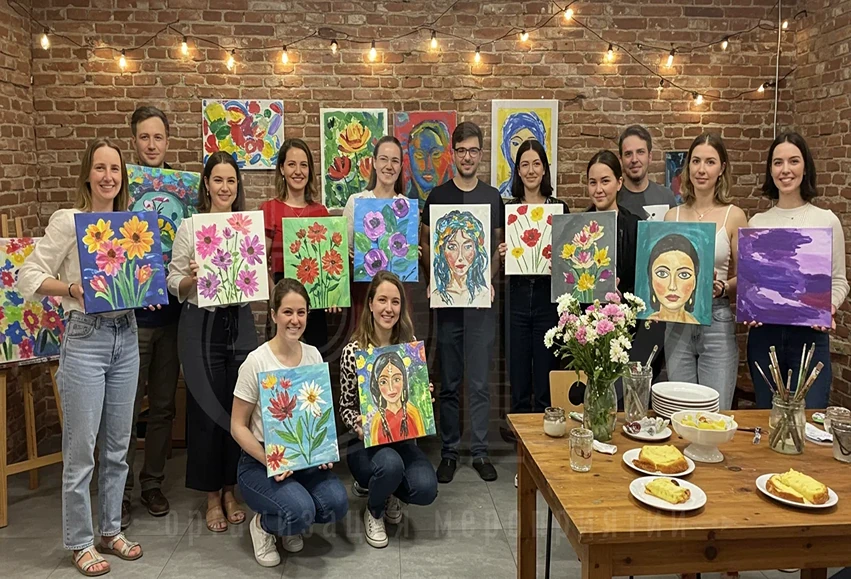 Арт-живопись: мастер-класс от агентства Вдсервис Событий Арт-живопись: мастер-класс от event-агентства Вдсервис Событий