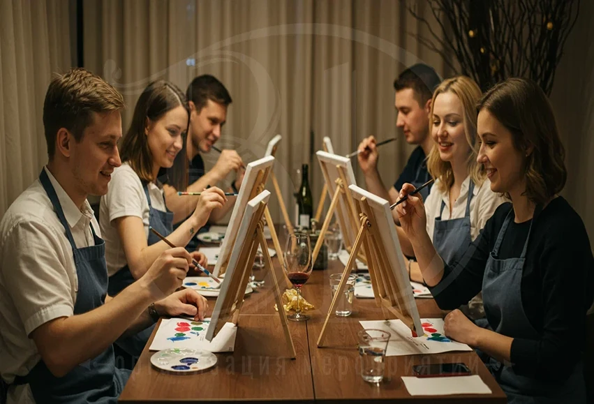 Мастер-класс по рисованию: участники творческого процесса Мастер-класс по рисованию: практическая часть занятия