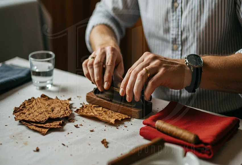 МК по изготовлению кубинских сигар: демонстрация торседором
