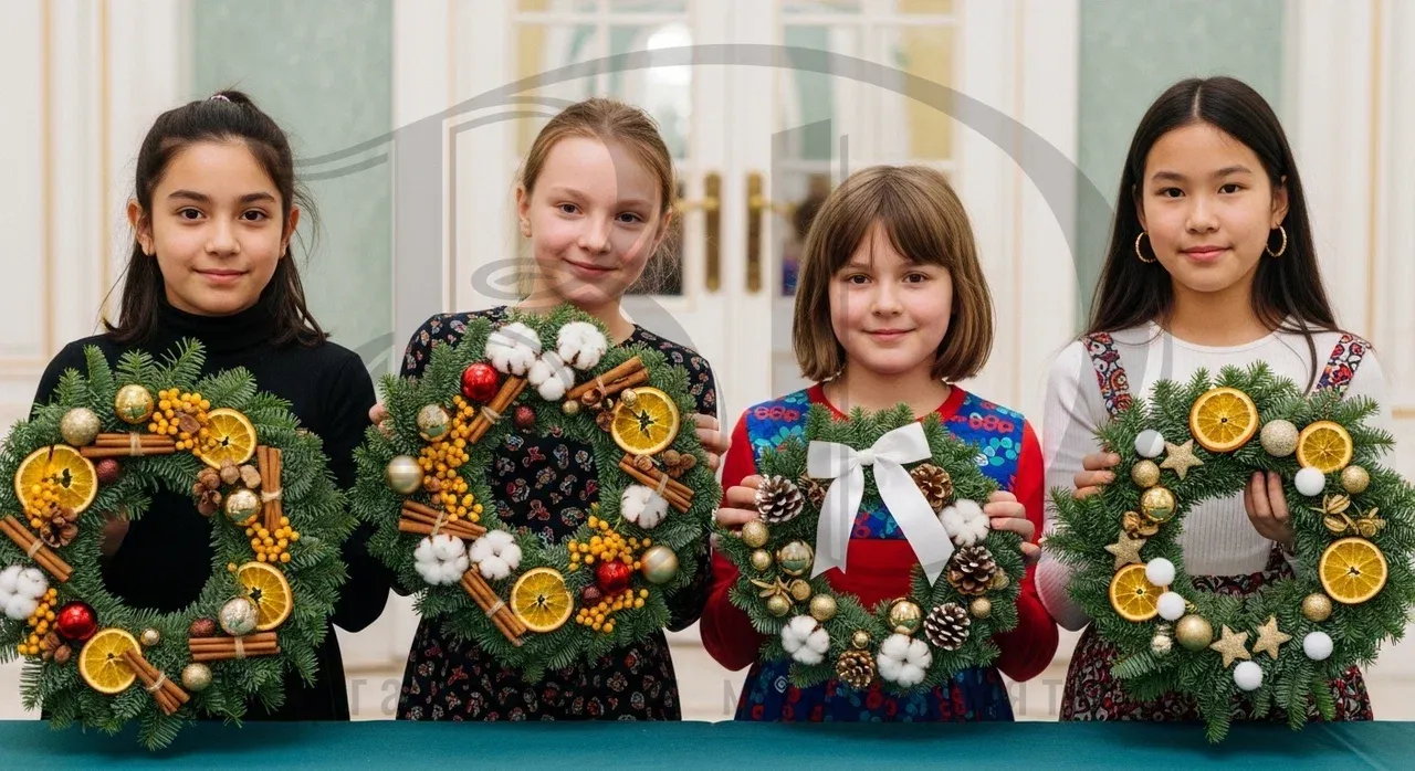 Рождественские венки можно скрутить на мастер-классе