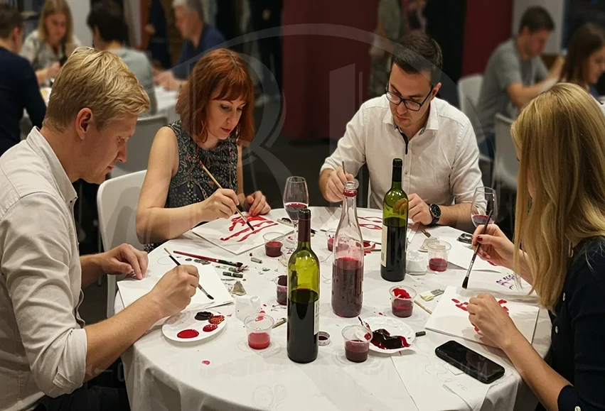 Закажите мастер-класс на мероприятие в агентстве Вдсервис Событий Мастер-класс на мероприятие: винная гризайль