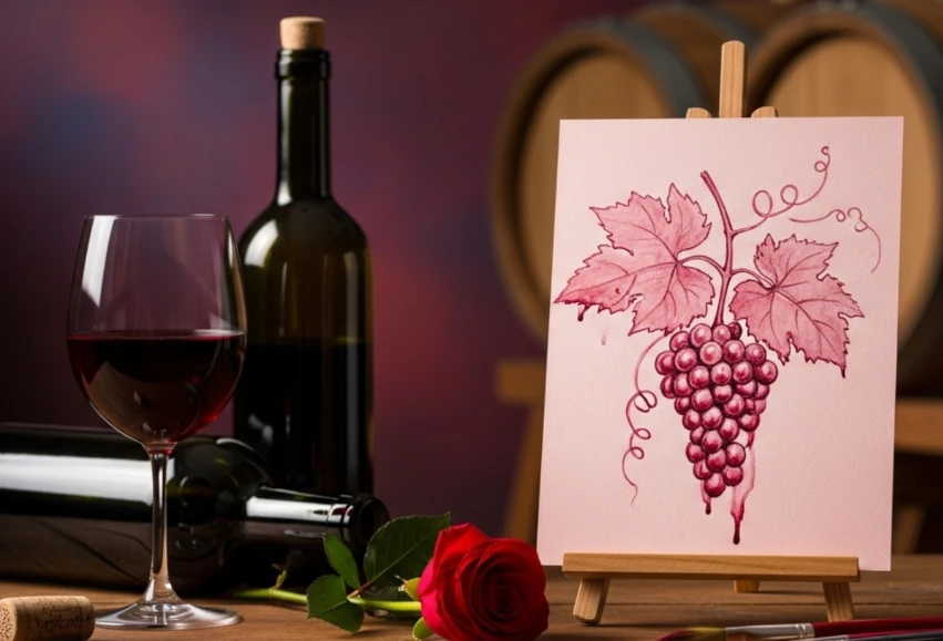 Мастер-класс по рисованию вином от агентства Вдсервис Событий Винная гризайль: мастер-класс от event-агентства Вдсервис Событий
