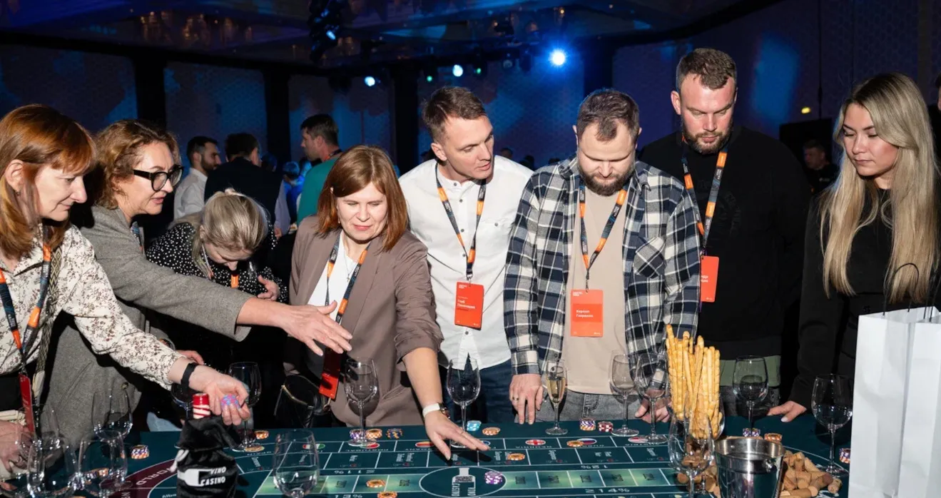 Развлекательная программа для участников конференции в стиле казино
