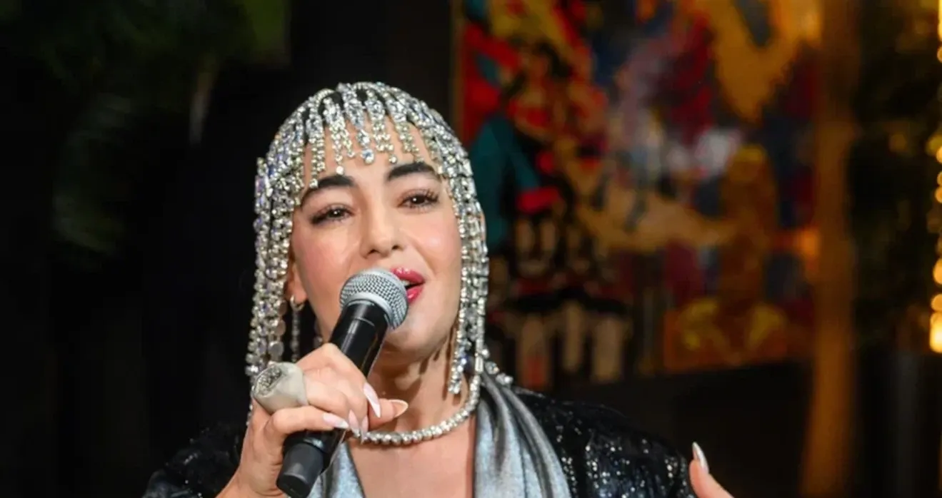 Наталья Веда на новогоднем корпоративе