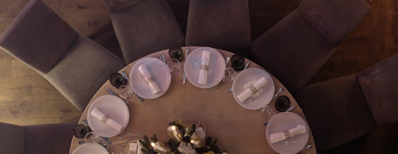 Новый год для компании Malltech: сервировка столов