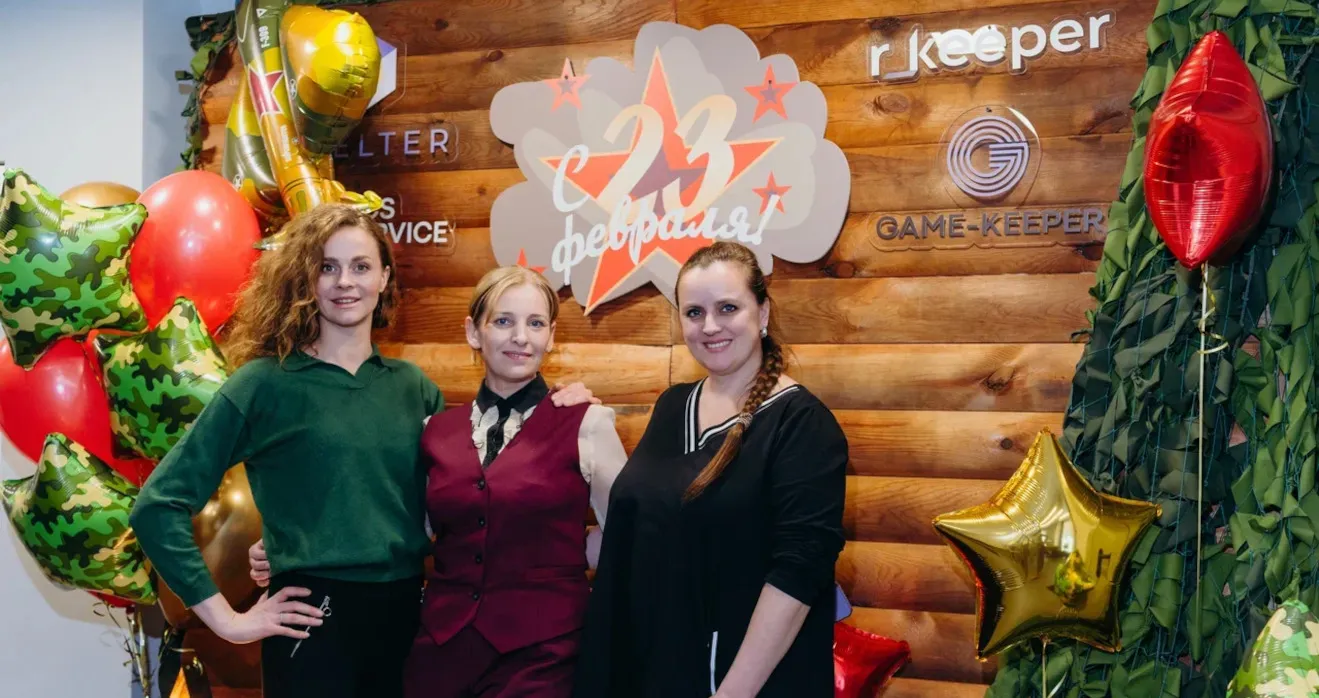 Фотозона в офисе компании R-Keeper к 23 февраля