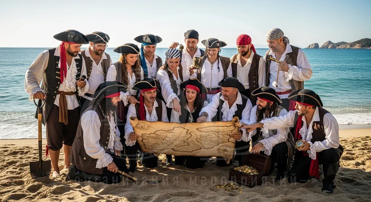 Организация пиратского тимбилдинг-квеста Тортуга под ключ Пиратский тимбилдинг-квест Тортуга