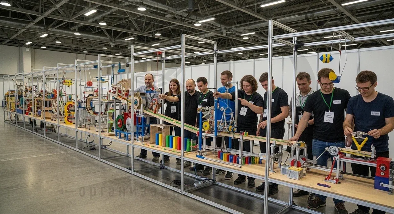 Популярная концепция тимбилдинга - Машина Голдберга ТОП тимбилдинга - Машина Голдберга