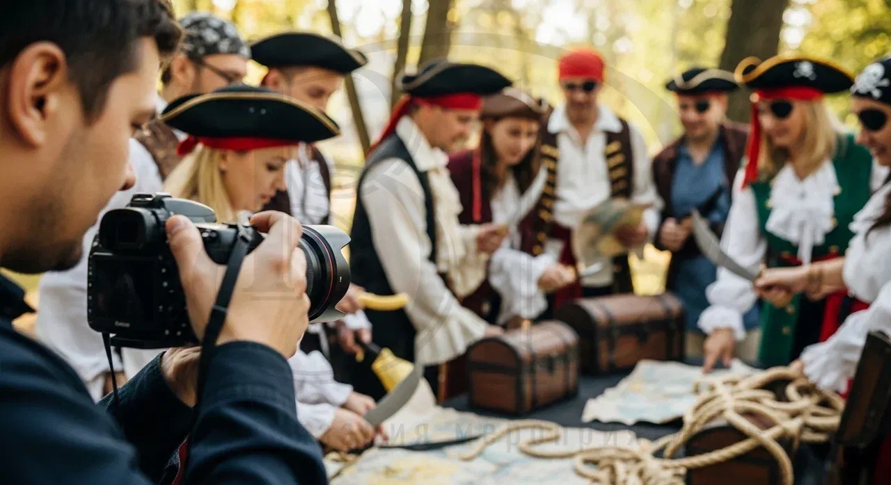 Пиратский тимбилдинг: фото- и видеосъёмка мероприятия Тимбилдинг Пираты: видеосъёмка мероприятия