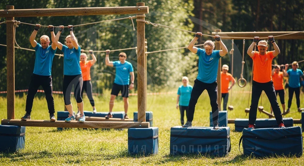 Испытания в программе тимбилдинга Последний Герой