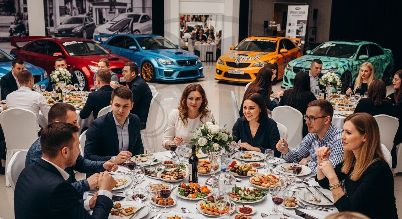 Тимбилдинг Тачка на прокачку можно завершить банкетом в аутентичном пространстве