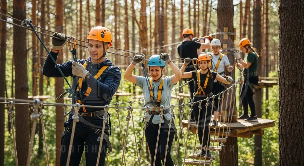 Командообразование: веревочный курс