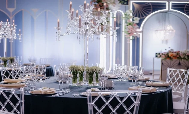 Оркестр в зале Чайка ресторана Морской в Сочи